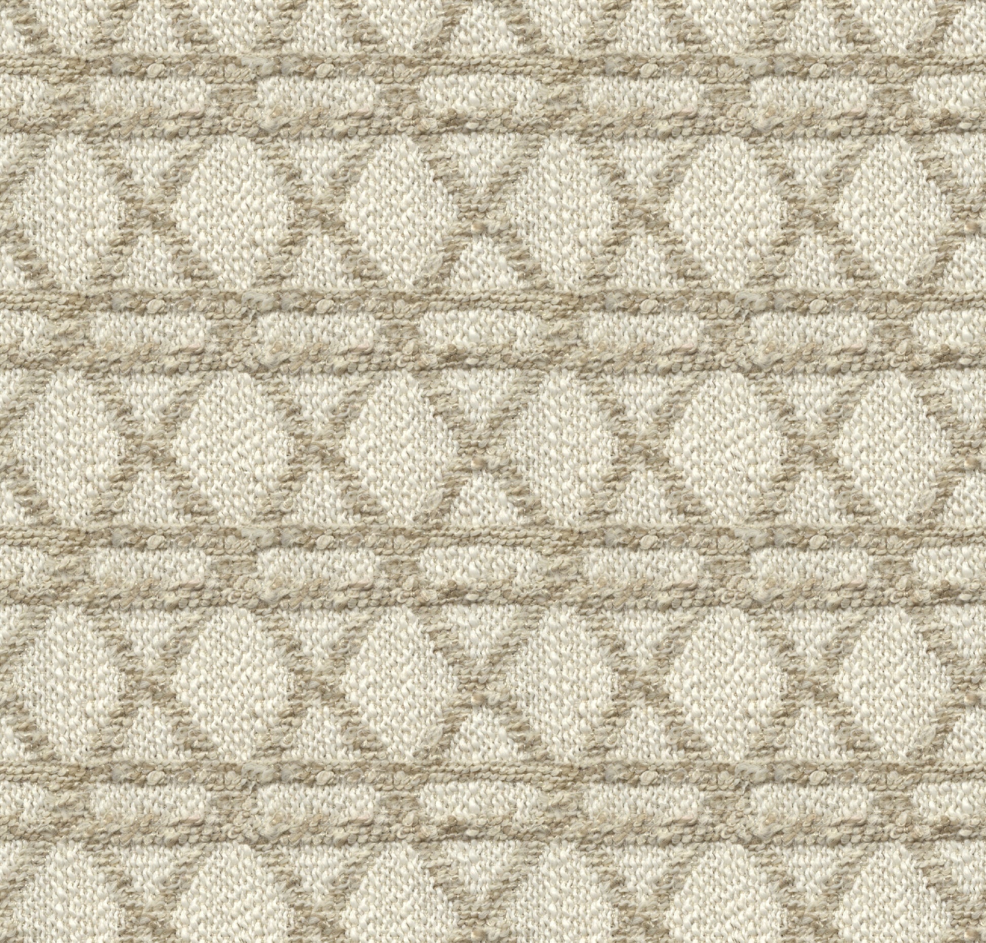 Close-up of a textured fabric with a geometric pattern