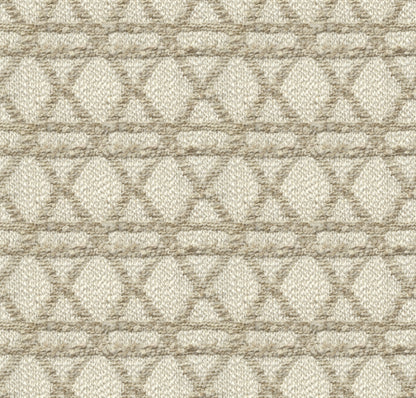 Close-up of a textured fabric with a geometric pattern